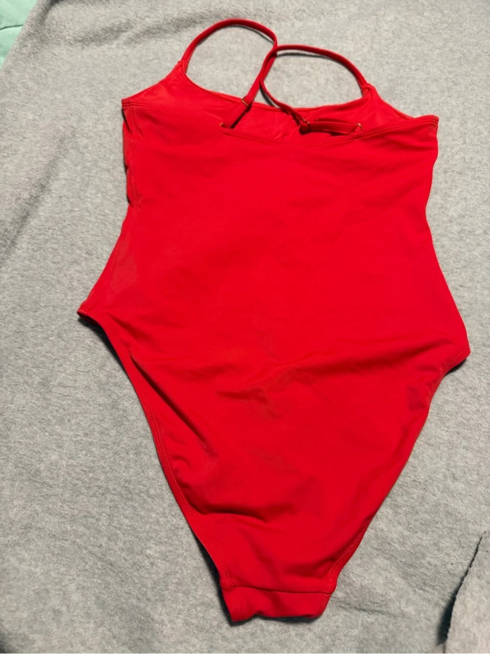 Classic Red One-Piece Swimsuit for Kids